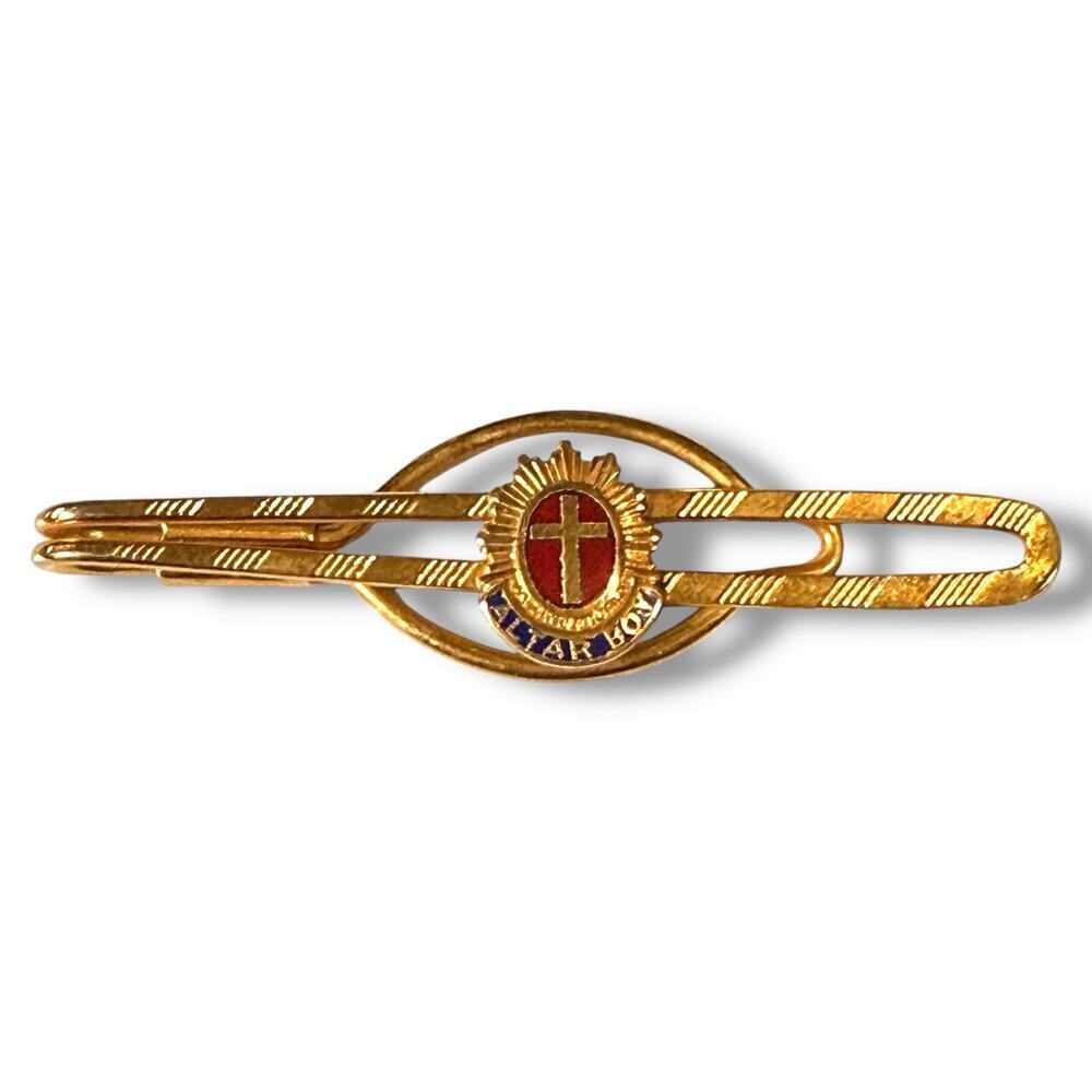 Vintage Altar Boy Tie Bar Boys 10k Yellow Gold Plate Acid Tested
